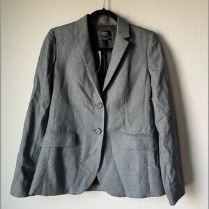 NWT J.Crew Super 120's Gray Blazer - Size 4